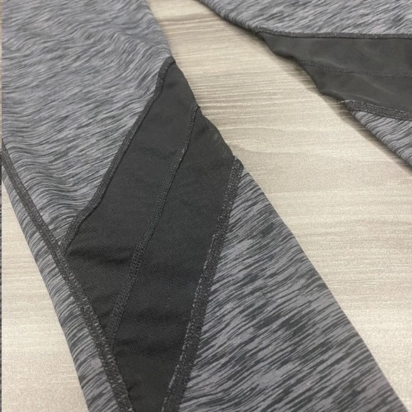 Ideology Workout Pants Athletic Leggings w/ Mesh Mid Rise Grey Women Sz Small. - Picture 7 of 12